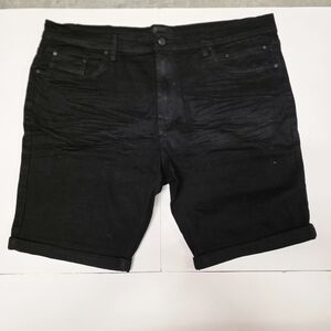 Men's Classic Black Jean Shorts